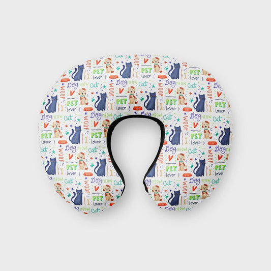 Pets Print Neck Pillow