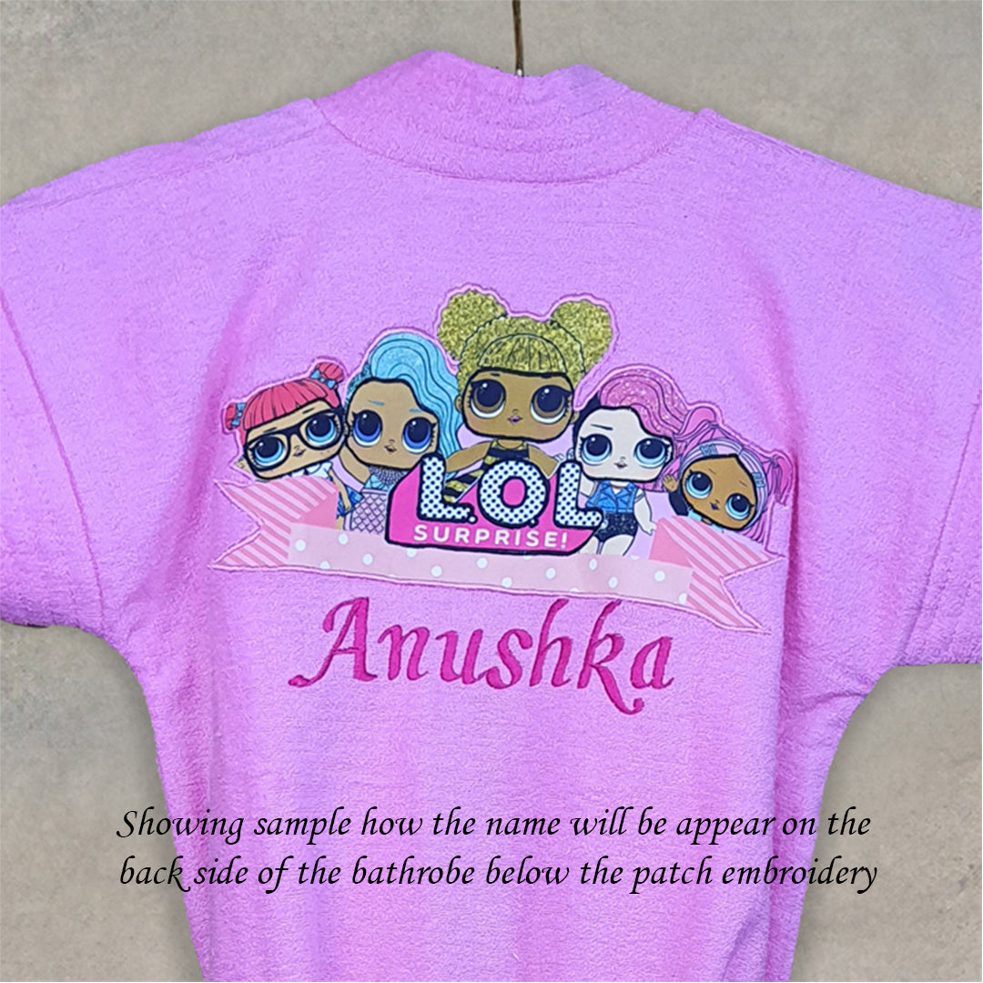 Kids Embroidered Bathrobes Balls