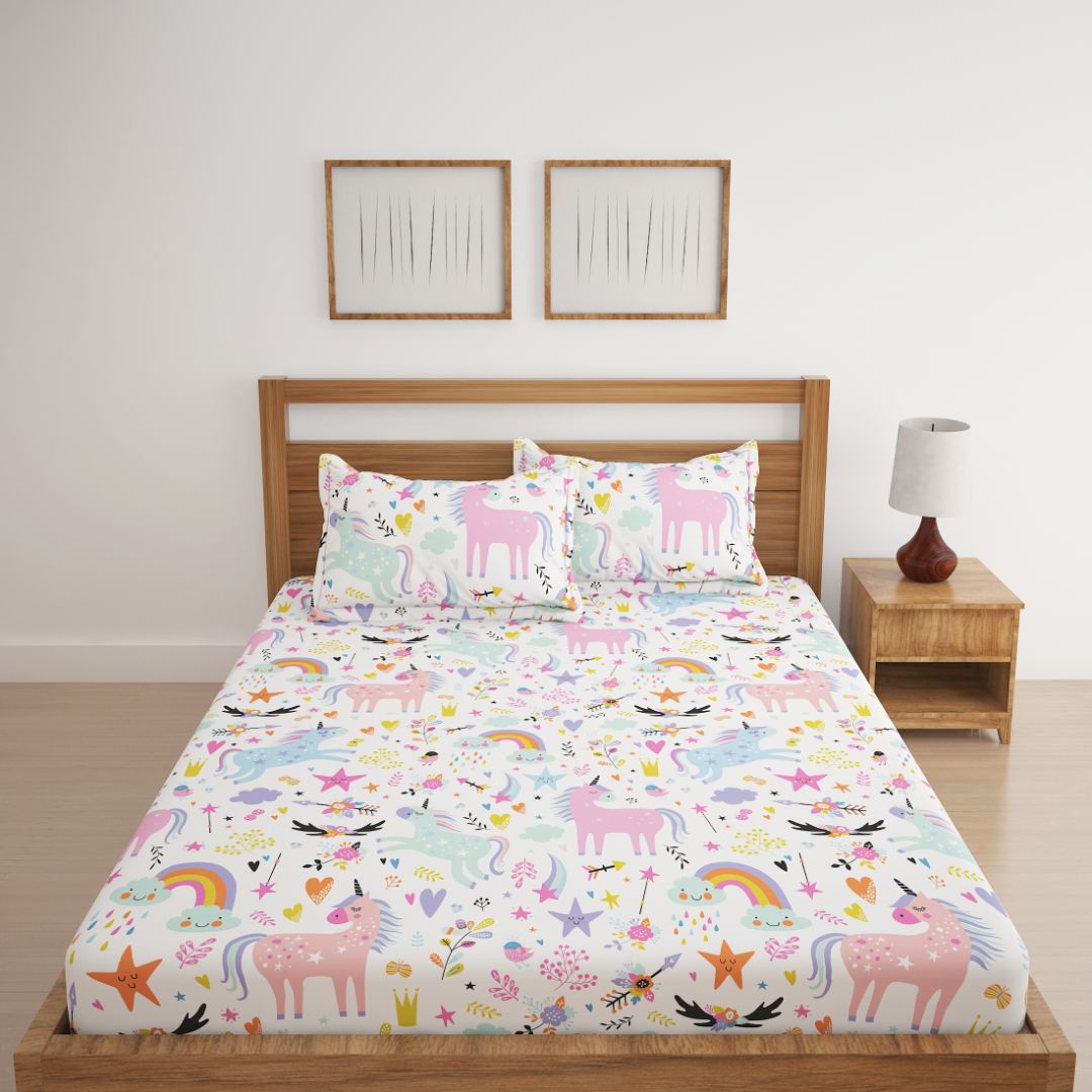 Unicorn full shop size bed sheets