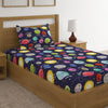 Cartoon Planets Print Bed Sheet