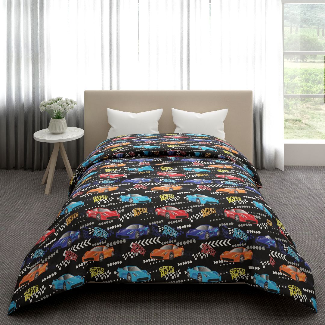 Formula One Racing Cars Print Quilt