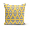 Yellow - Green - Grey Geometric Pattern Set of Five Cushion Covers