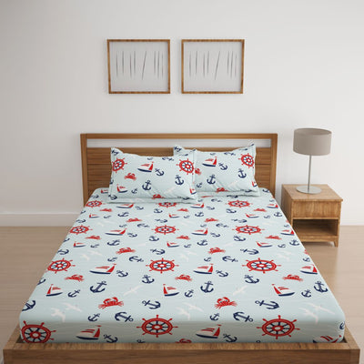 Anchor Print Bed Sheet