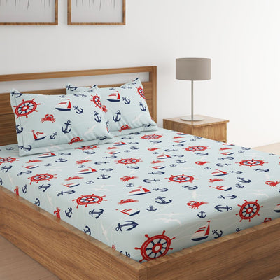 Anchor Print Bed Sheet