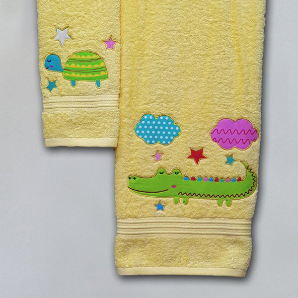 JRT brand 100% Cotton animal embroidered cute hand towels for kids