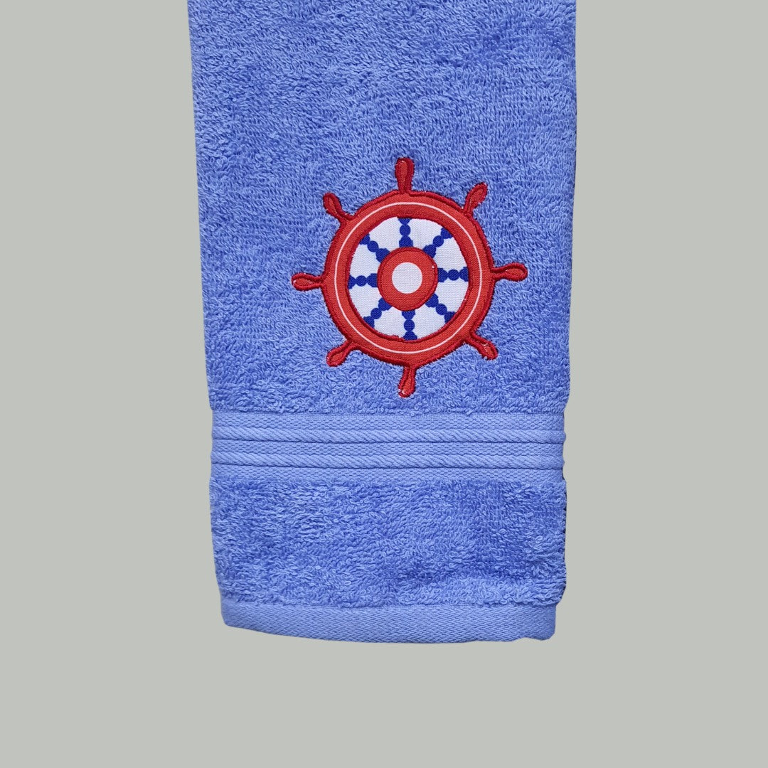 Anchor Embroidered Personalized Towel