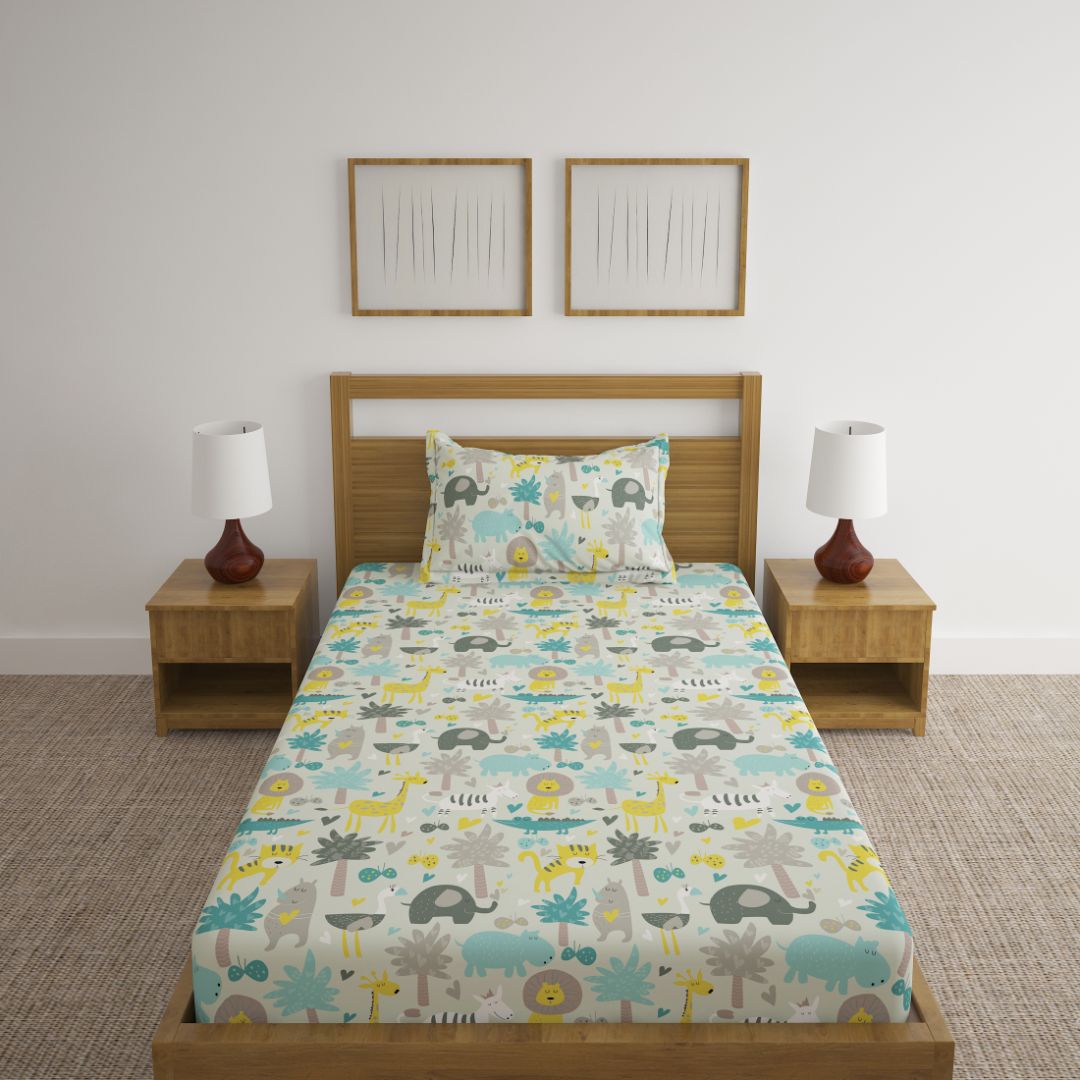 Animals Print Bed Sheet