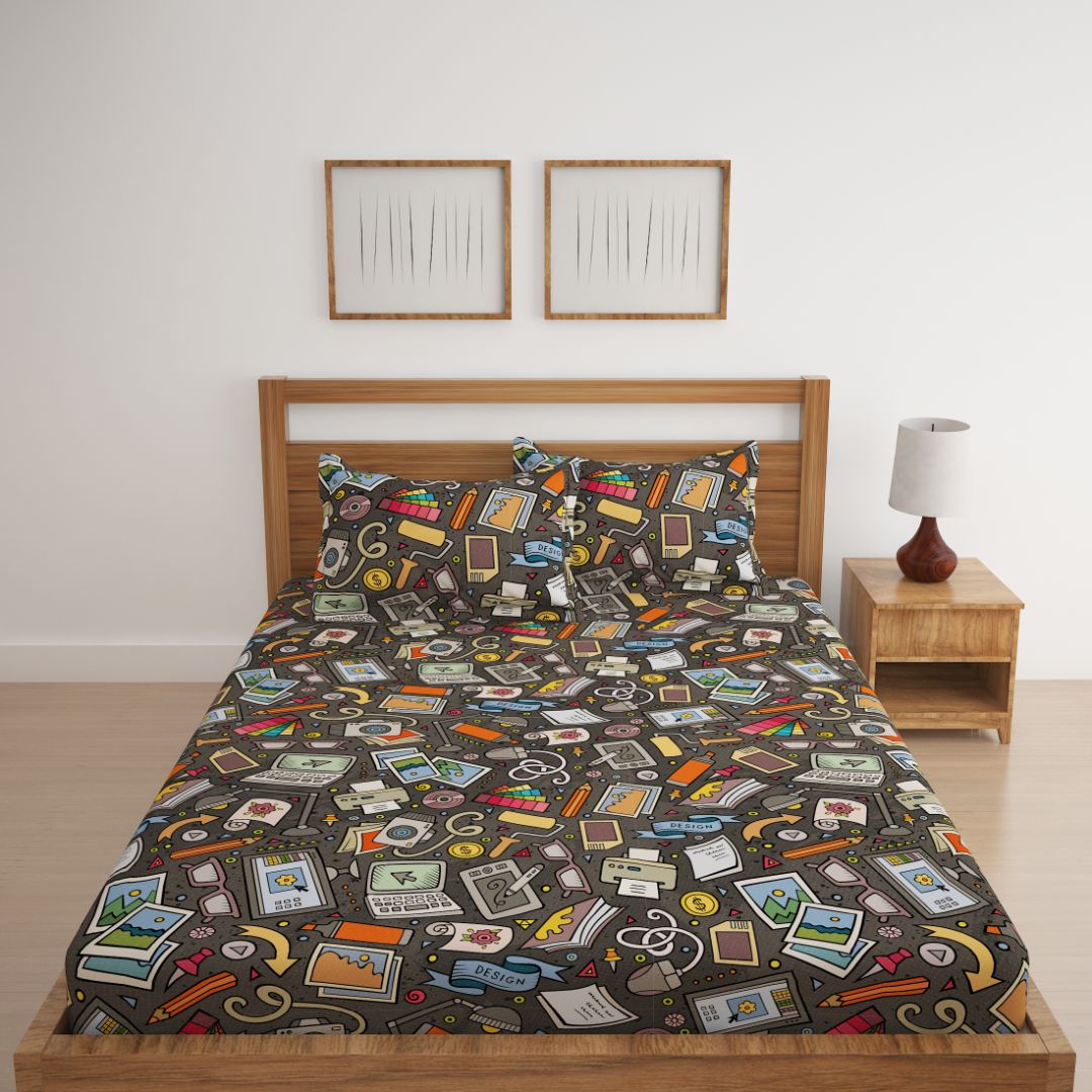 College Print Bed Sheet