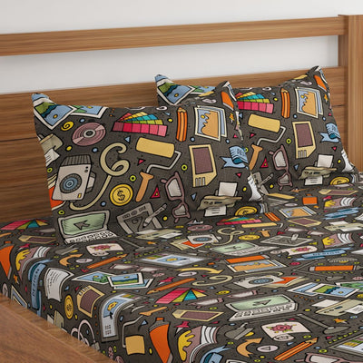 College Print Bed Sheet