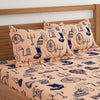 Vintage Print Bed Sheet