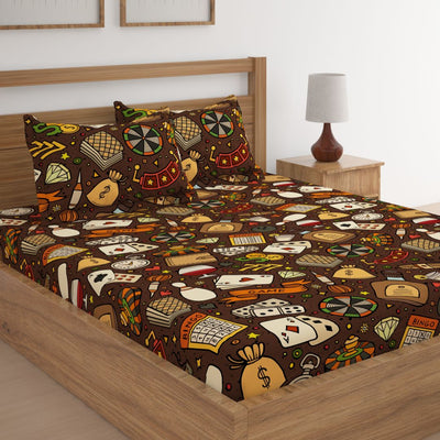 Casino Print Bed Sheet