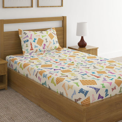 Chess Print Bed Sheet