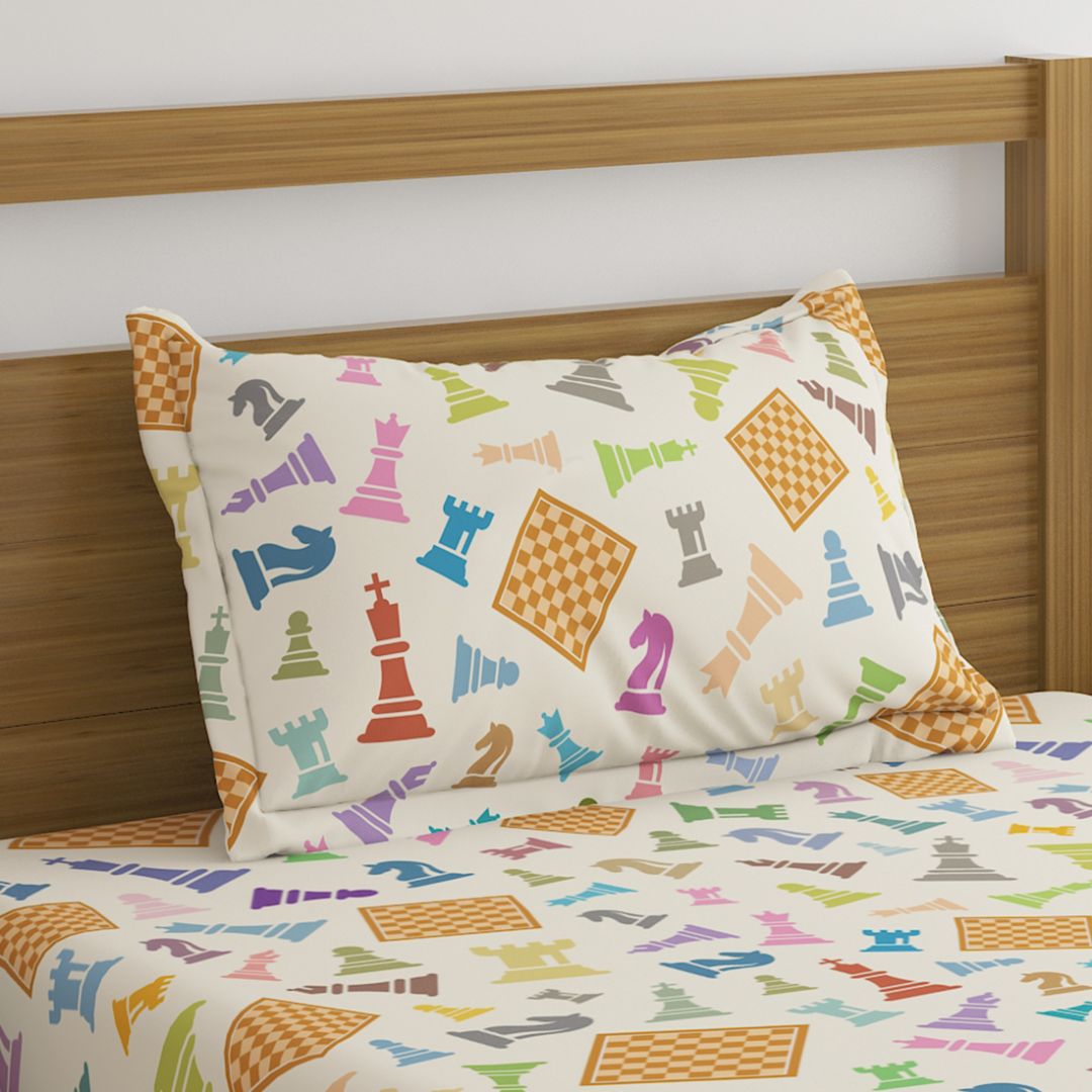 Chess Print Bed Sheet