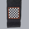 Chess Black Embroidered Personalized Towel Set