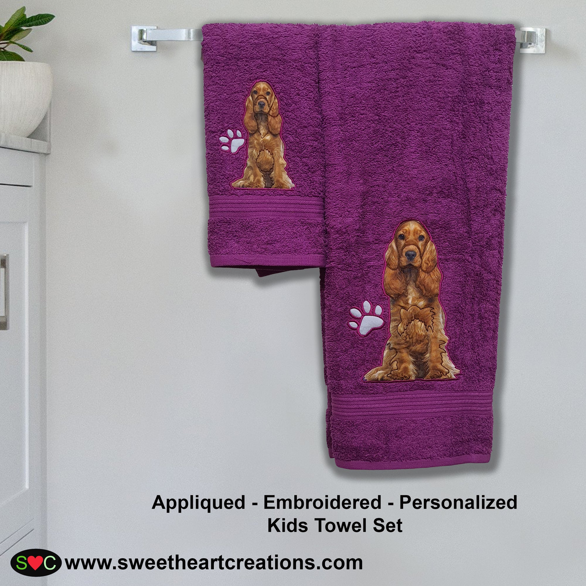 Plush hand towel  Deluxe Design by Devon&Devon