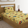 Construction Vehicles Print Bed Sheet