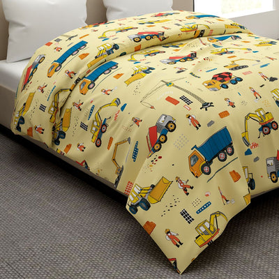 Construction Vehicles Print Quilt