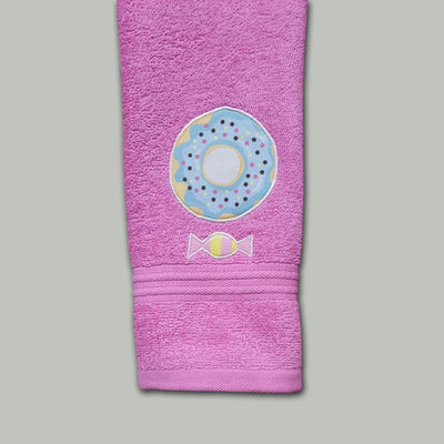 Cup Cake Embroidered Personalized Towel