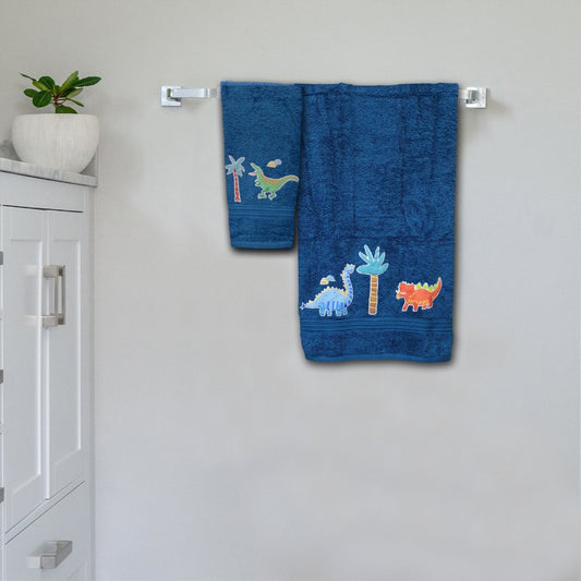 Dinosaur Embroidered Personalized Towel