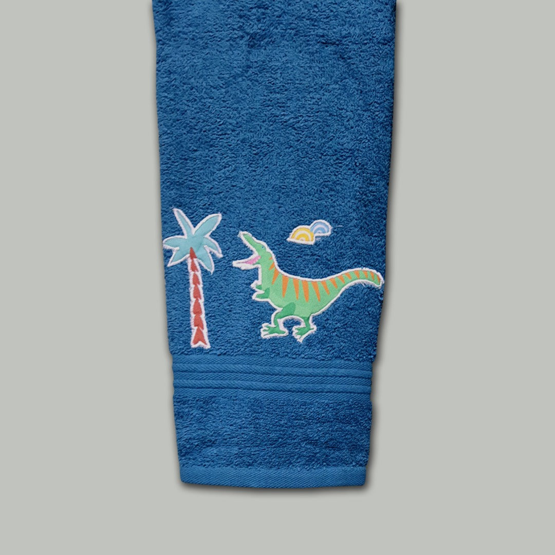 Dinosaur Embroidered Personalized Towel