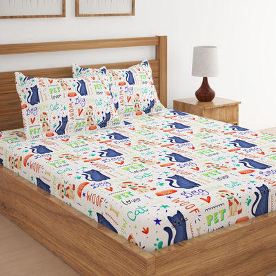 Pets Print Bed Sheet