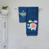 Elephant-Rhinoceros Embroidered Personalized Towel