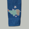 Elephant-Rhinoceros Embroidered Personalized Towel