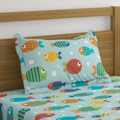 Fish Print Bed Sheet