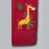 Giraffe Zebra Embroidered Personalized Towel