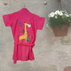 Kids Embroidered Bathrobes Giraffe