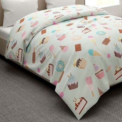 Icecream Light Green Print Quilt