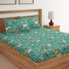 Jungle Dark Green Print Bed Sheet