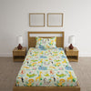 Jungle Light Green Print Bed Sheet