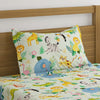 Jungle Light Green Print Bed Sheet