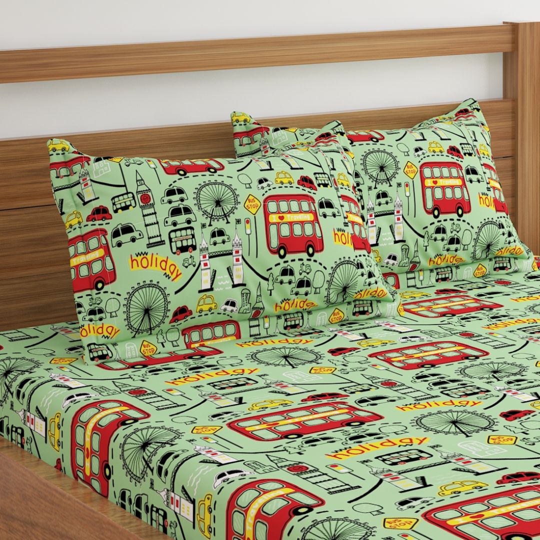 London Print Bed Sheet