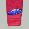 Racing Car Embroidered Personalized Towel