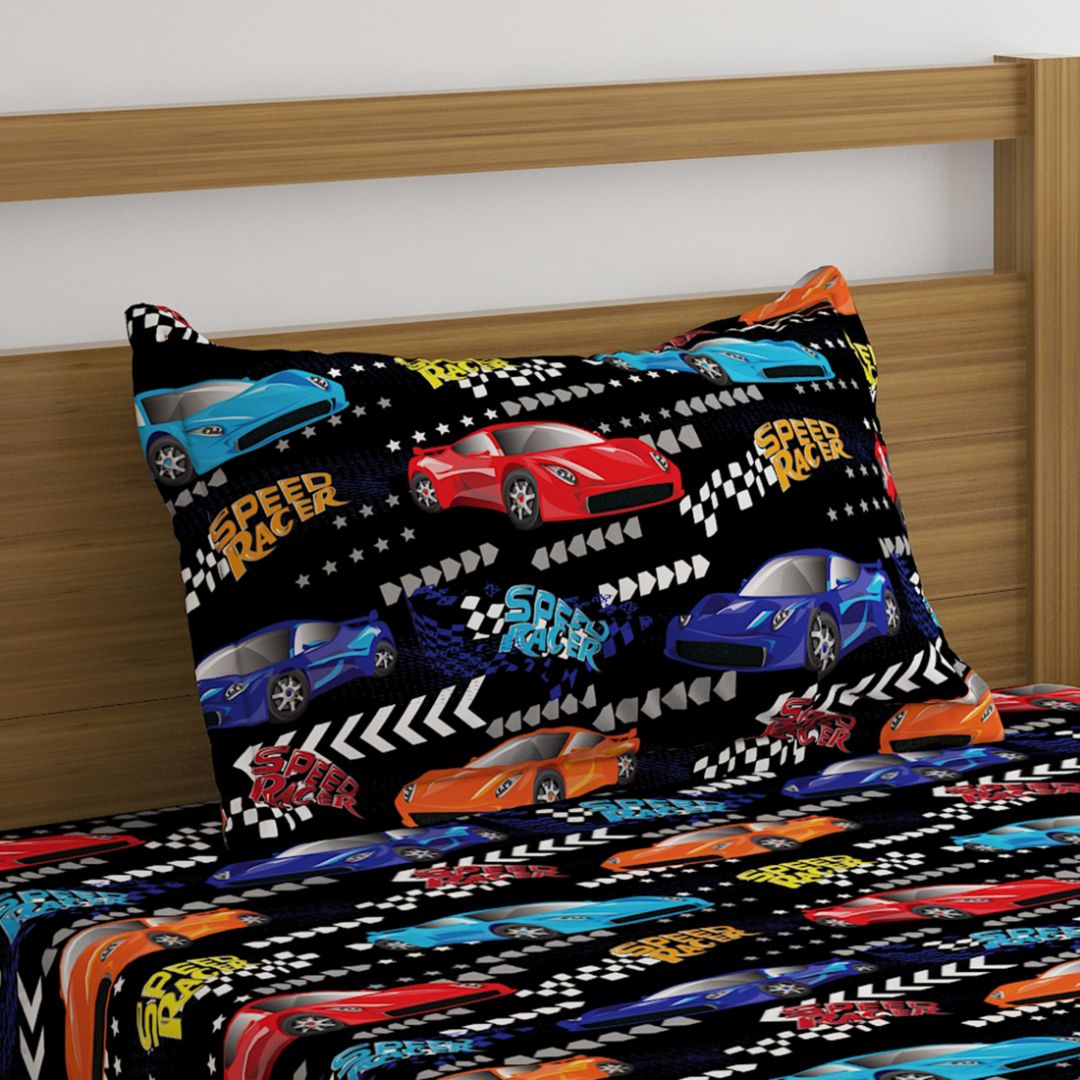 Formula One Racing Cars Print Bed Sheet