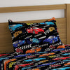 Formula One Racing Cars Print Bed Sheet