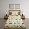 Colorful Paper Boats Print Bed Sheet