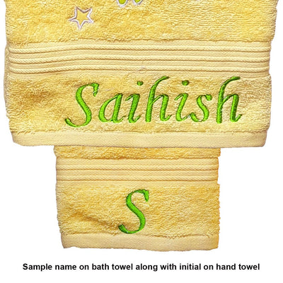 Fish Embroidered Personalized Towel