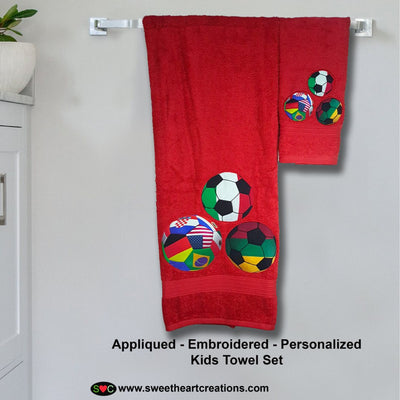 Embroidered best sale kids towels