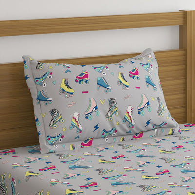 Skates Print Bed Sheet