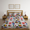 Soccer Balls Print Bed Sheet