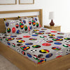 Soccer Balls Print Bed Sheet