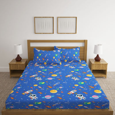 Space Print Bed Sheet