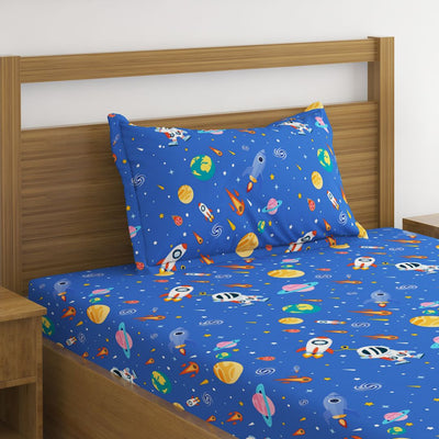 Space Print Bed Sheet