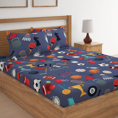 All Sports Print Bed Sheet