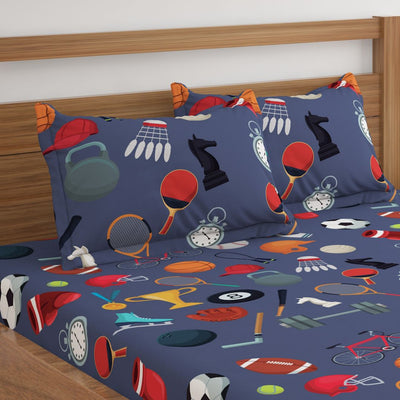 All Sports Print Bed Sheet