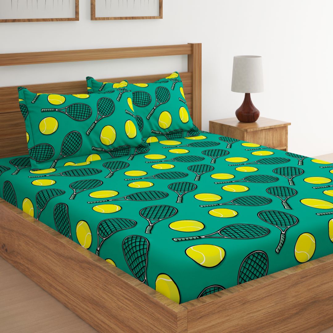 Tennis Print Bed Sheet