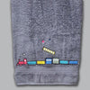 Train Embroidered Personalized Towel